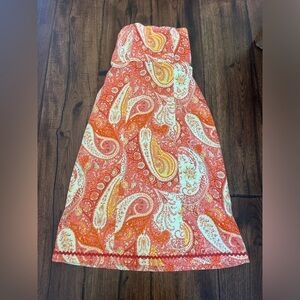 Bright paisley tea dress